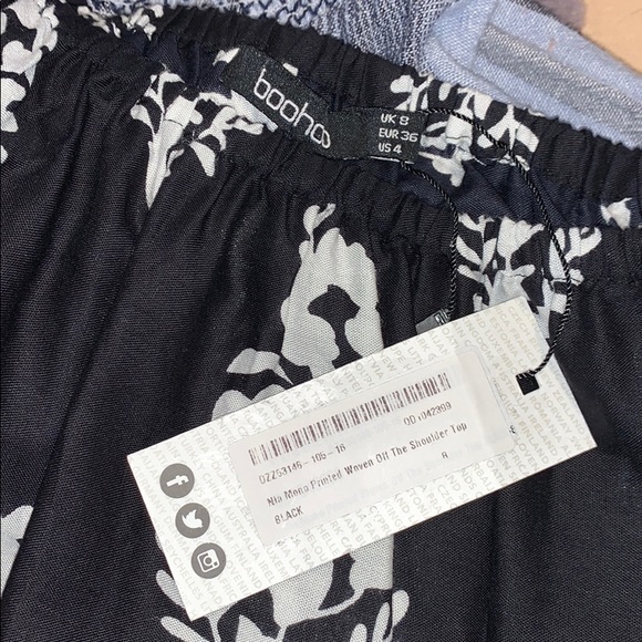 BooHoo Off the Shoulder 3/4 Sleeve Top - Picture 2 of 2